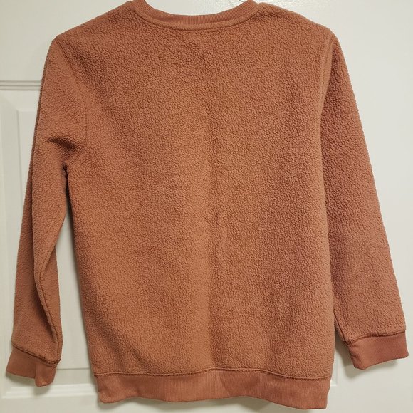 GIRLS FAUX FUR FLEECE SWEATSHIRT - by CAT & JACK - XL (16) - EX LONG - RN 17730 - Picture 2 of 4